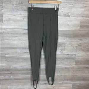 Zara Women's Sage Green Stirrup Pants
